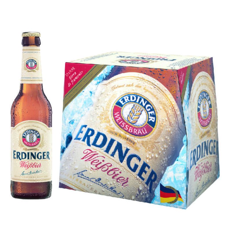 Cerveza Erdinger Weissbier 5.3° 330cc x12