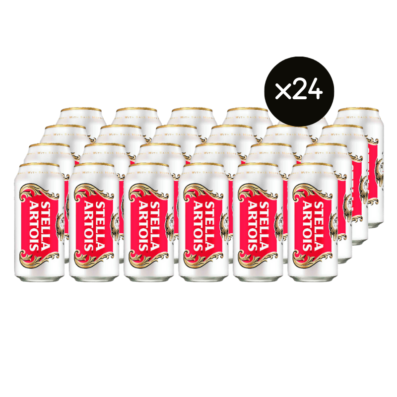 24x Cerveza Stella Artois lata 473cc