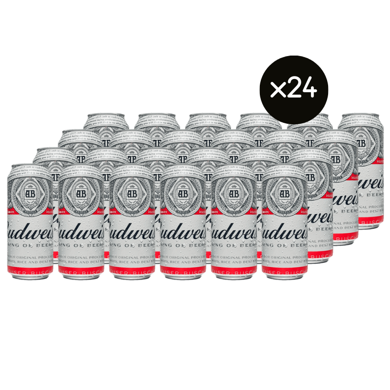 24x Cerveza Budweiser Lata 473cc