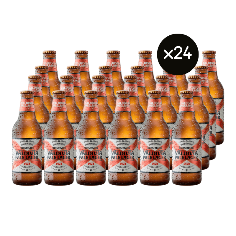 24x Cerveza Kunstmann Valdivia Pale Lager VPL Sin Filtrar 330cc