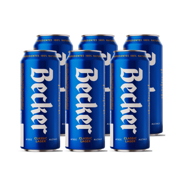 Cerveza Becker Lager 4.5° 473cc x6