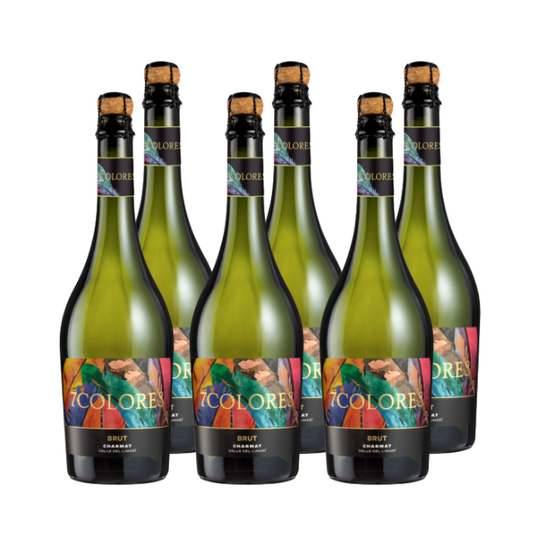 x6 Espumante 7 Colores Charmat Brut 750cc ($3.690 c/u)