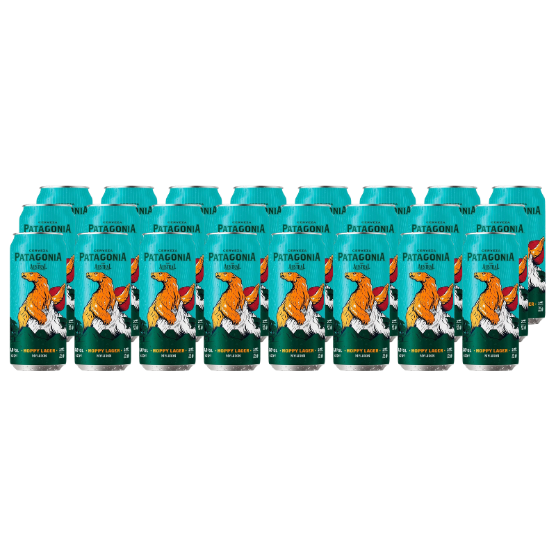 x24 Cerveza Austral Hoppy Lager 470cc