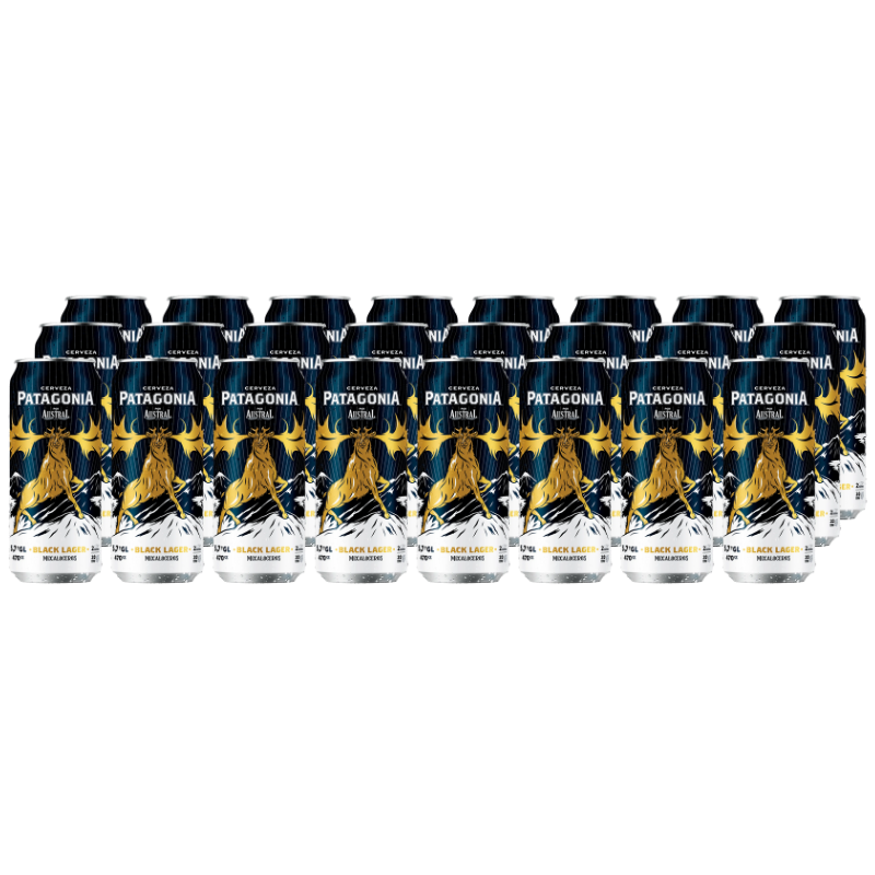 x24 Cerveza Austral Black Lager 470cc