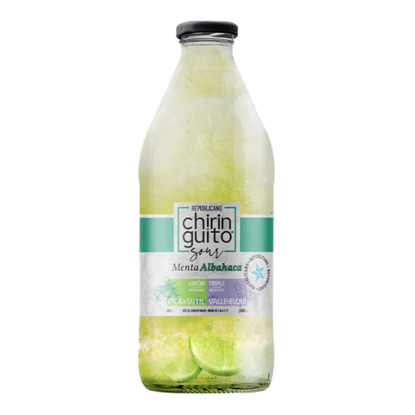 Pisco Sour Chiringuito Menta Albahaca 24° 1L - Congelado