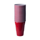 x25 Pack Vasos Plásticos Rojos Red Cups 473cc