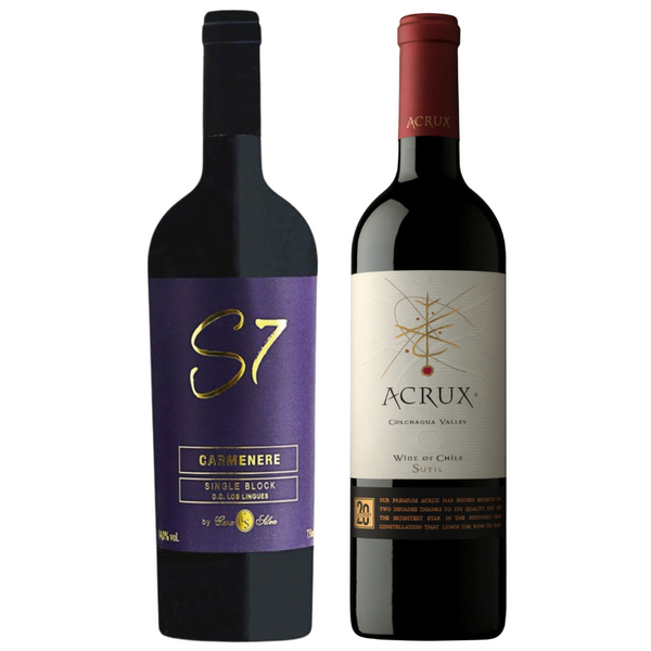 Pack Premium: Casa Silva S7 Carmenere + Acrux Sutil Ensamblaje 750cc