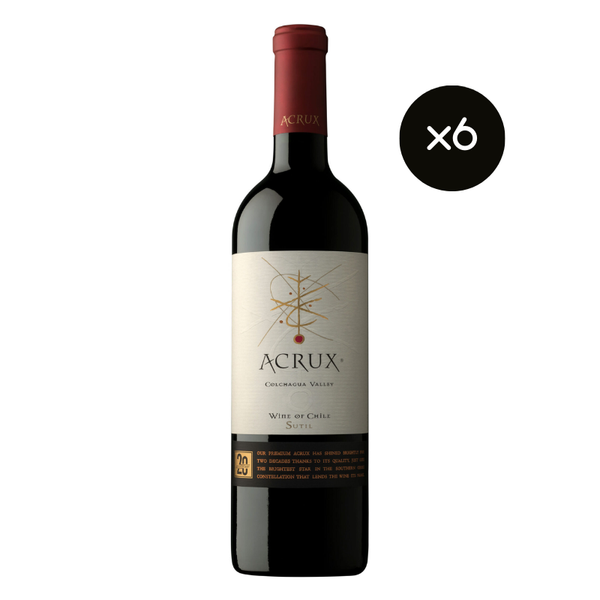 Pack 6 Vinos Acrux Blend Ensamblaje Sutil 750cc ($12.990 c/u)