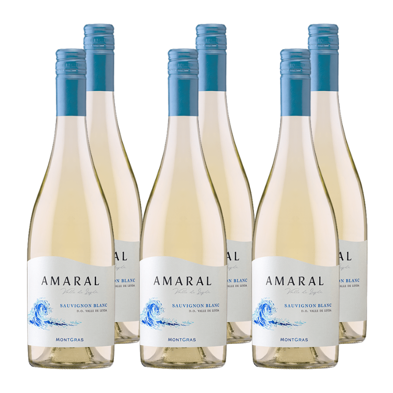Vino Amaral Sauvignon Blanc 750cc x6 ($4.990 c/u)