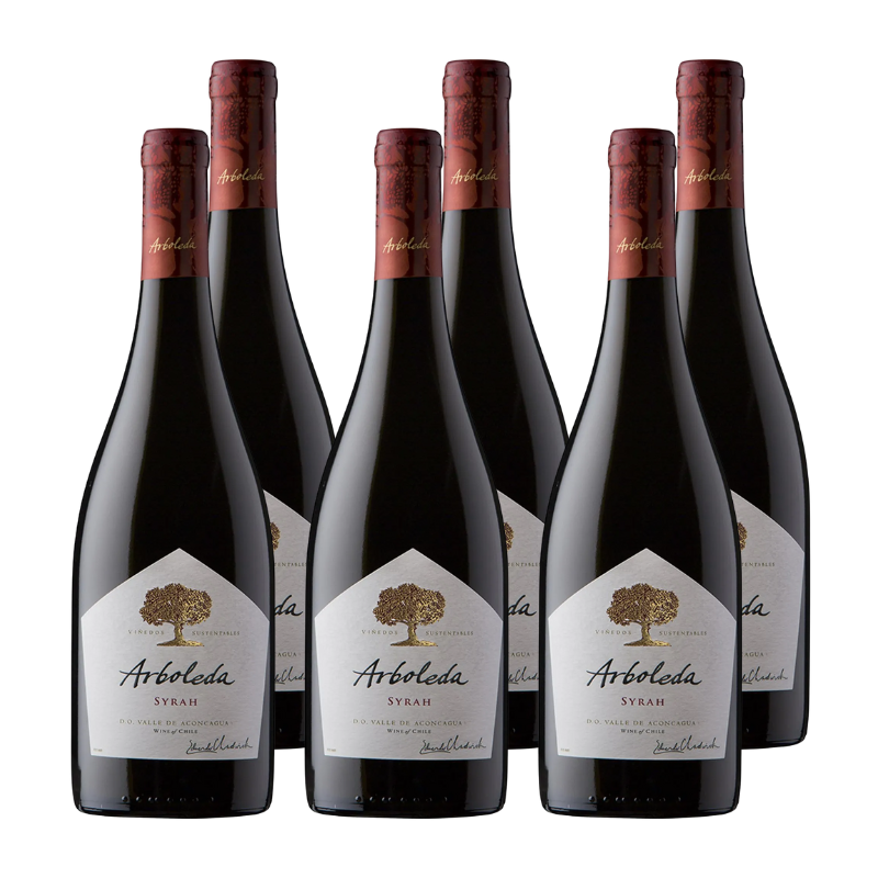 Vino Arboleda Syrah 750cc x6 ($8.990 c/u)