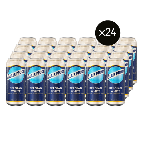 24x Cerveza Blue Moon Belgian White Lata 473cc