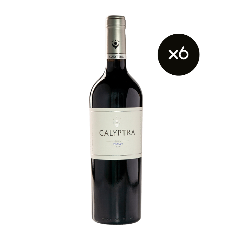 Pack 3 Vinos Calyptra Gran Merlot ($17.990 c/u)