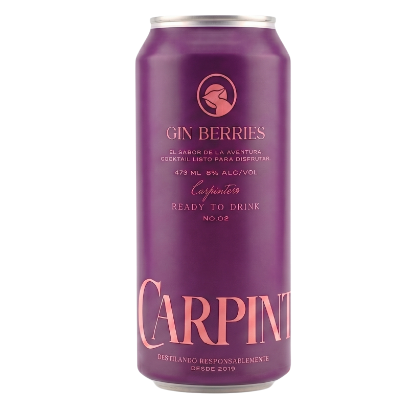 Cóctel Carpintero Gin & Berries 473 ml