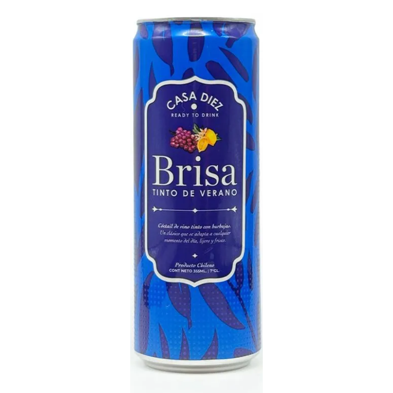 Cóctel de Vino Casa Diez Brisa Tinto de Verano 355cc