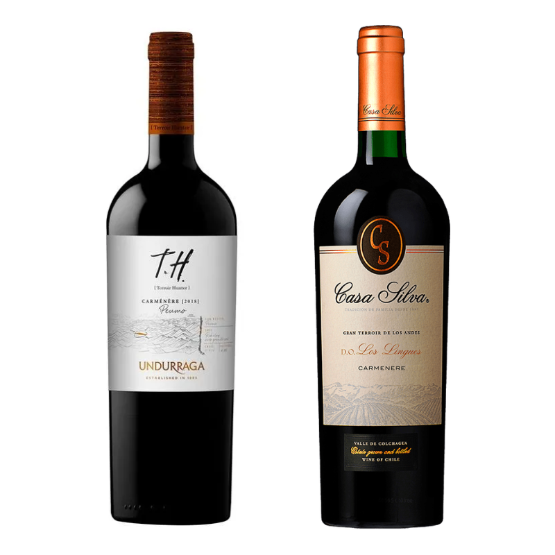 Pack Carmenere: Casa Silva Gran Terroir + Undurraga TH Peumo 750cc