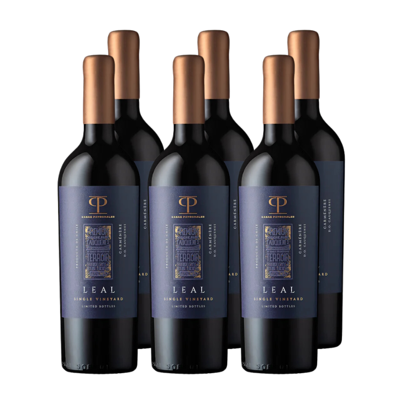 Vino Casas Patronales Leal Carmenere x6 ($15.490 c/u)