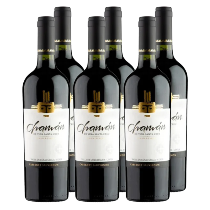 Vino Santa Cruz Chaman Gran Reserva Cabernet Sauvignon 750cc x6 ($8.490 c/u)