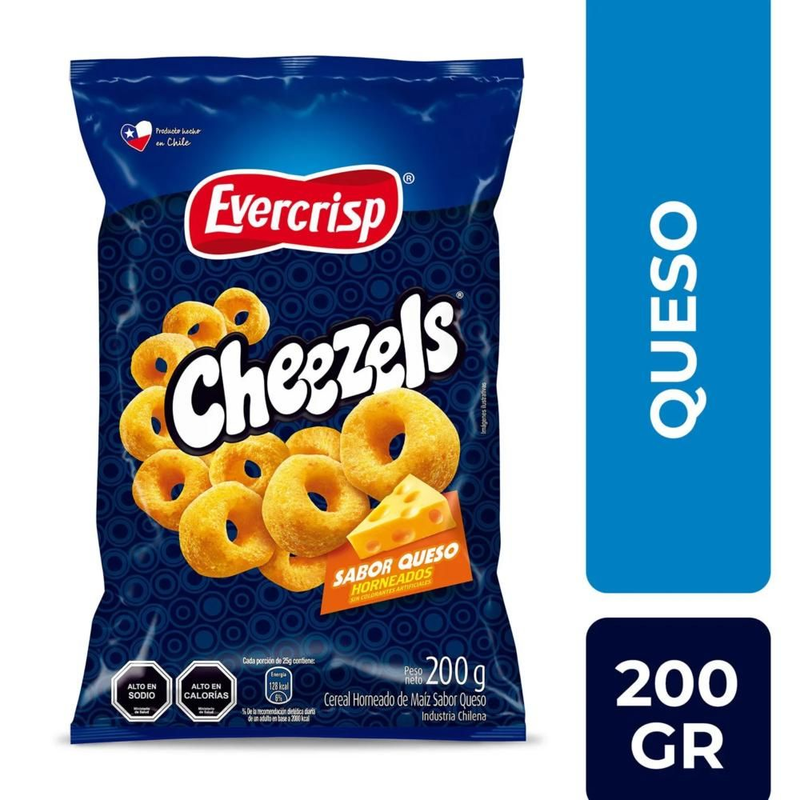 Cheezels Sabor Queso Evercrisp 200g
