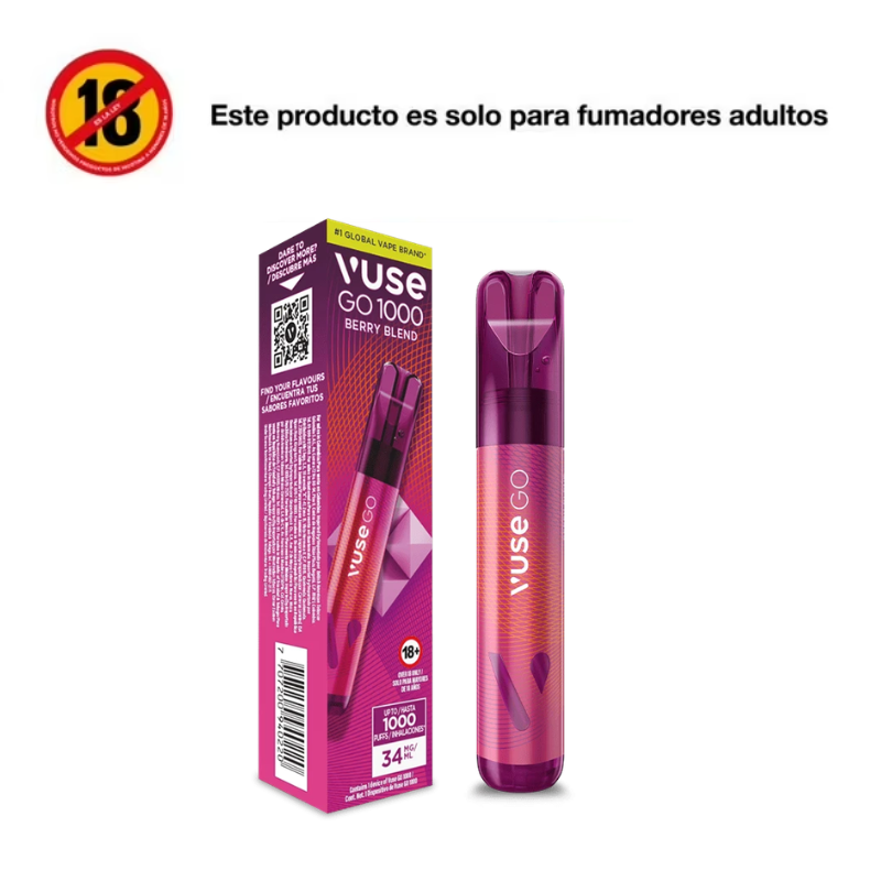 Vaporizador Vuse Go 1000 Berry Blend