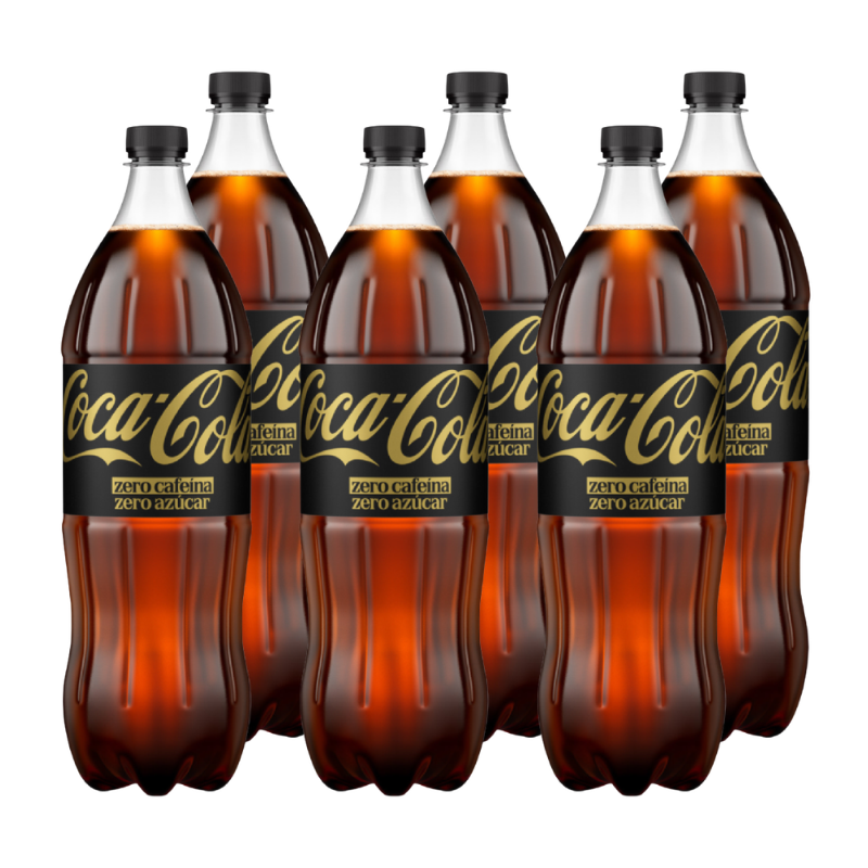 Bebida Coca Cola Zero Cafeina Zero Azúcar 1.5 lt x6