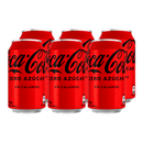 Bebida Coca Cola Sin Azúcar Lata 350cc x6