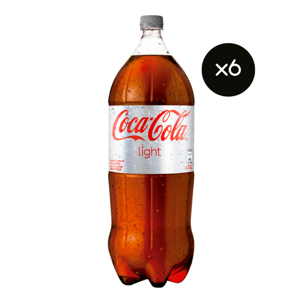 Bebida Coca Cola Light 3lts x6