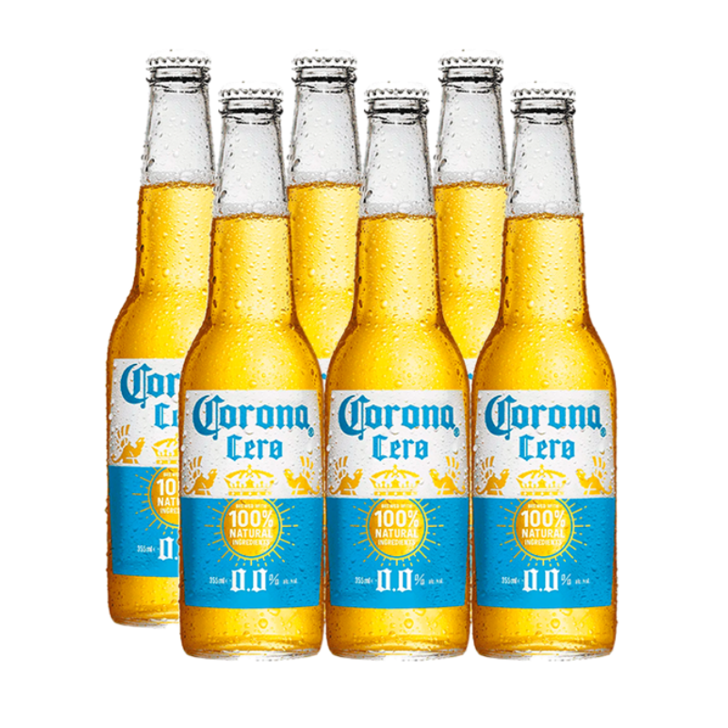 Cerveza Corona Cero Sin Alcohol 0.0° 330ml x6