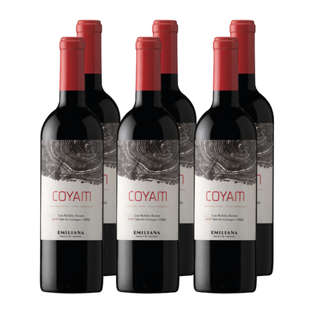 x6 Vino Coyam Ensamblaje Organico Emiliana 750cc ($15.290 c/u)