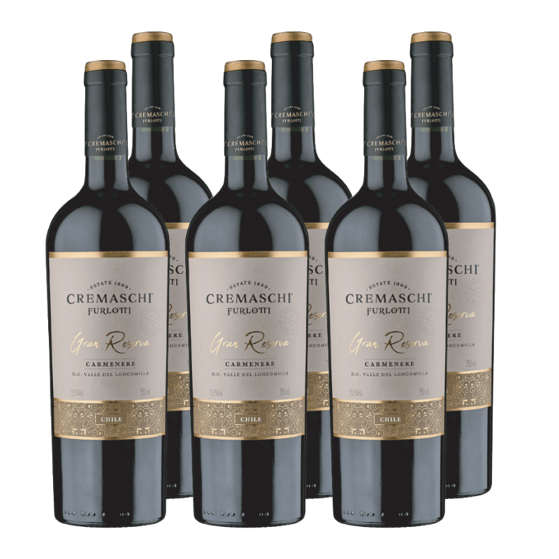 Vino Cremaschi Furlotti Gran Reserva Carmenere x6 ($4.590 c/u)
