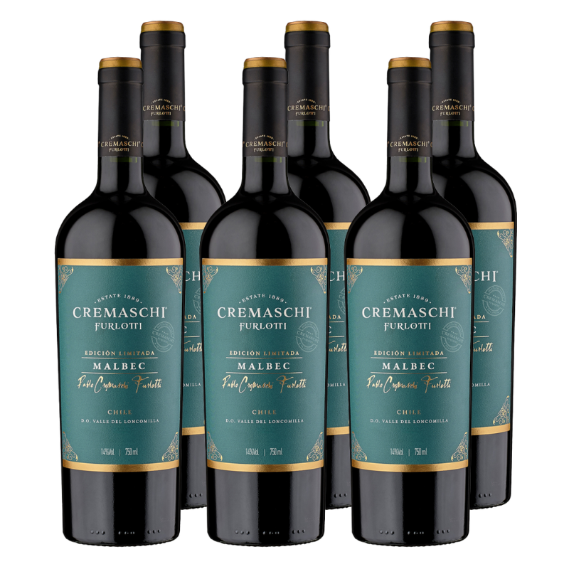 Vino Cremaschi Furlotti Edición Limitada Malbec 750ml x6 ($8.990 c/u)