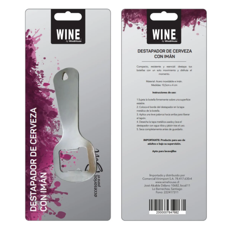 Destapador de Botellas Clásico con Imán Wine