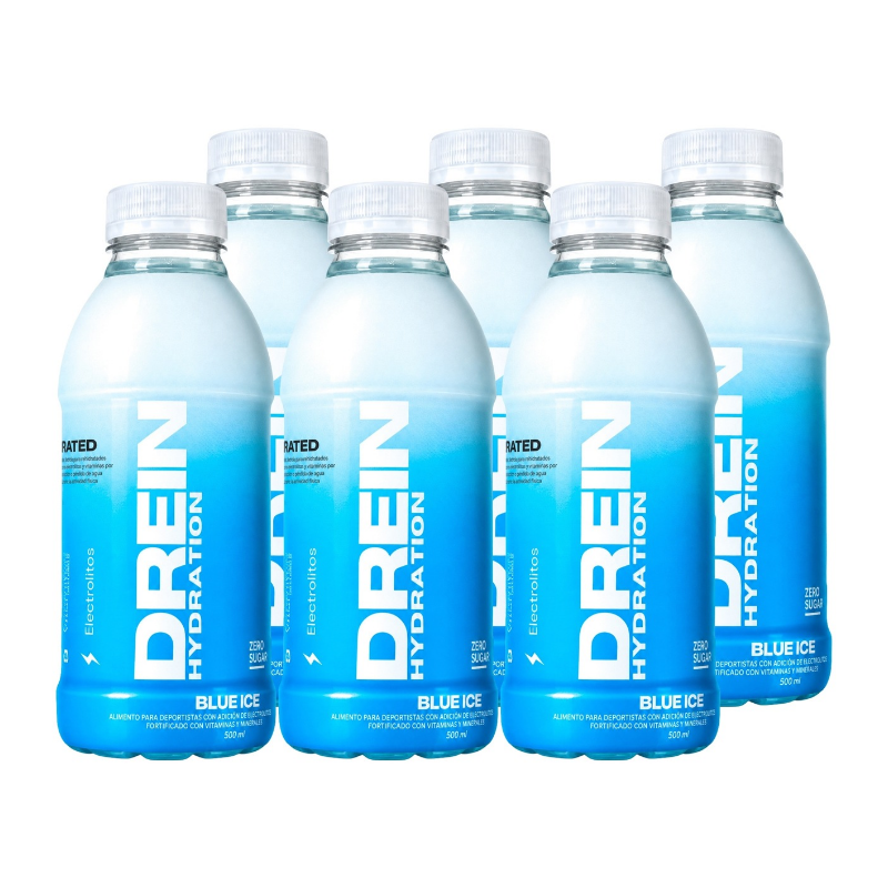 Bebida Hidratante DREIN Blue ICE 500ml x6