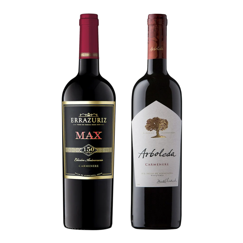 Pack Carmenere: Errazuriz MAX + Arboleda 750cc