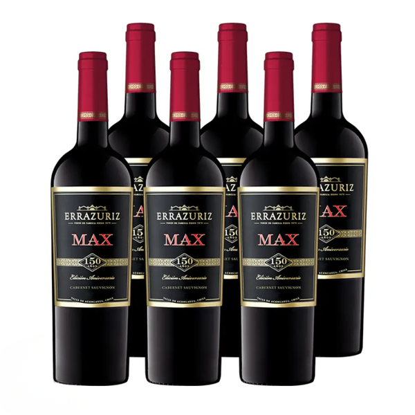 Vino Errazuriz Max Cabernet Sauvignon 750cc x6 ($8.990 c/u)