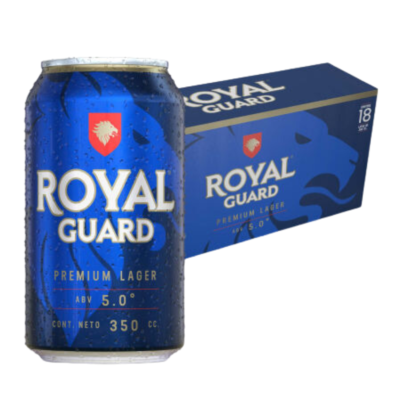 Cerveza Royal Guard Lata 350cc x18 Pack