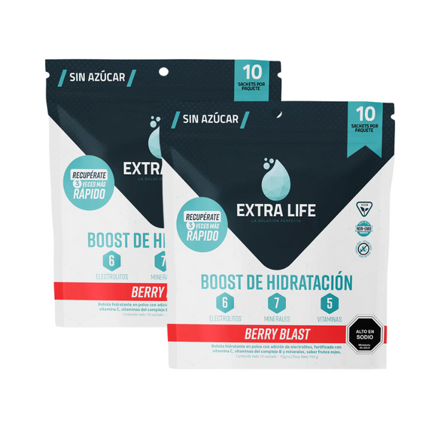 Pack x2 Extra Life Boost de Hidratacion Doypack 10un