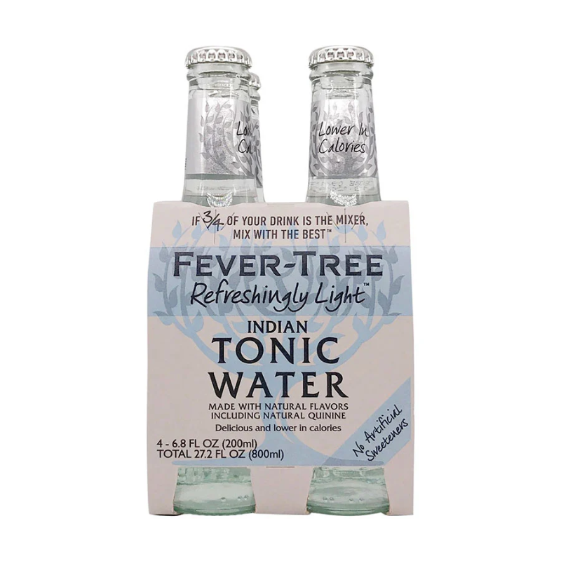 Agua Tonica Fever-Tree Tonic Water Light 200ml x4