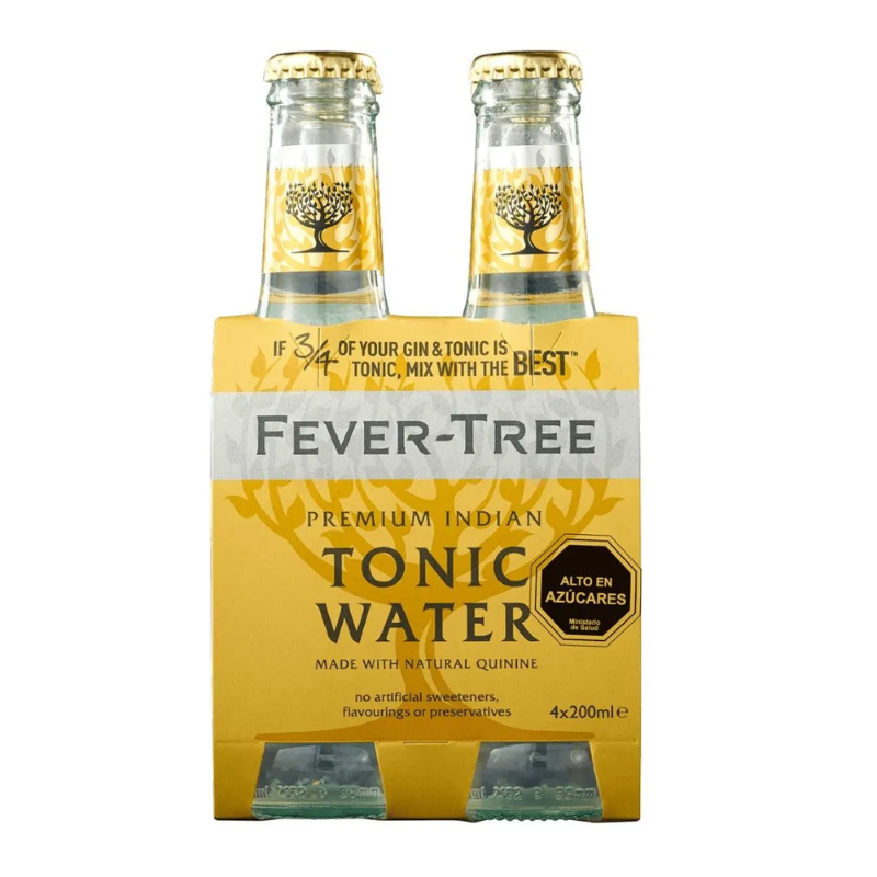 Agua Tonica Fever-Tree Indian Tonic Water 200ml x4