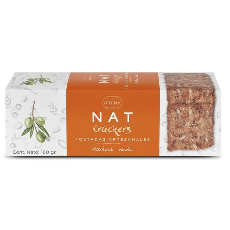 Galletas Nat Crackers Aceitunas Verdes 160g