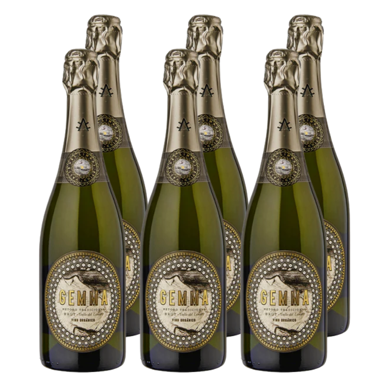 x6 Espumante Gemma Método Tradicional Brut 750cc ($8.990 c/u)