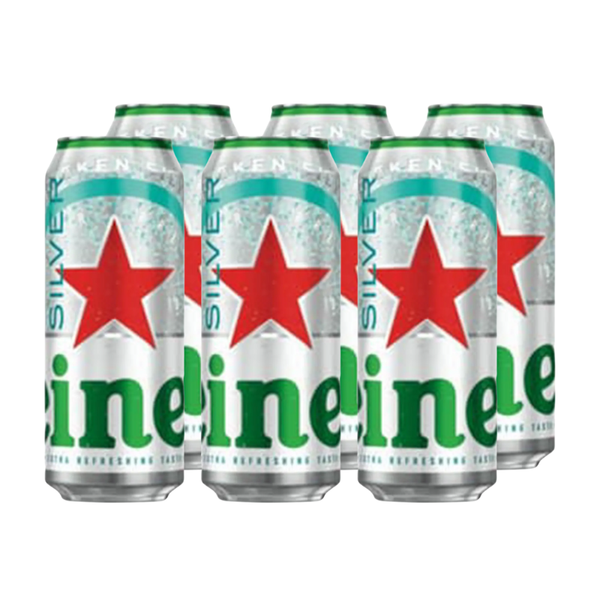 Cerveza Heineken Silver 470cc x6