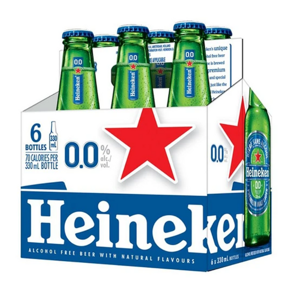 Cerveza Heineken 0.0° Sin Alcohol 330cc x6