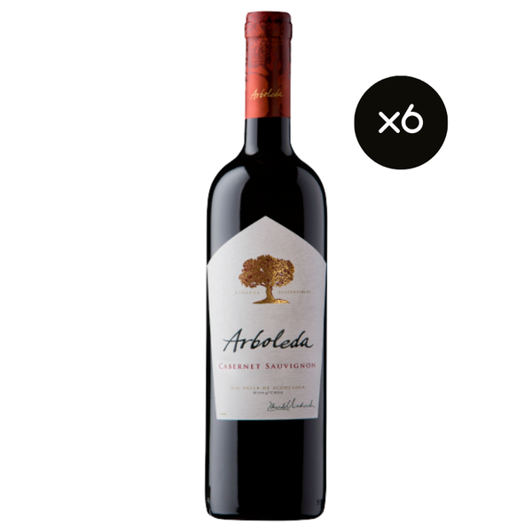 Vino Arboleda Cabernet Sauvignon 750cc x6 ($8.990 c/u)