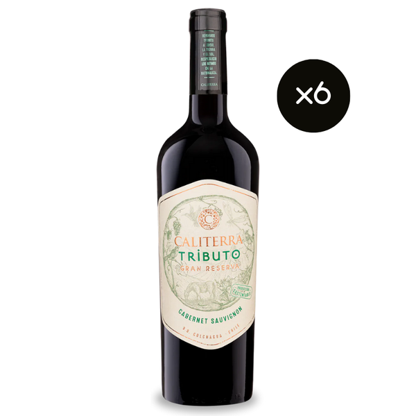 Vino Caliterra Tributo Gran Reserva Cabernet Sauvignon 750cc x6 ($5.165 c/u)