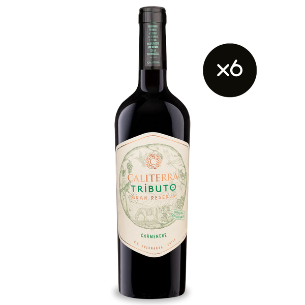 Vino Caliterra Tributo Carmenere 750cc x6 ($5.165 c/u)