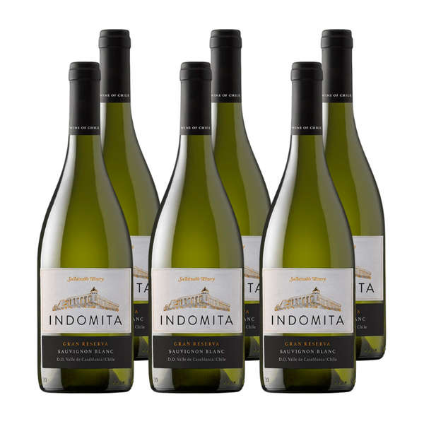 x6 Vino Indómita Gran Reserva Sauvignon Blanc ($3.990 c/u)