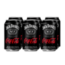 x6 Jack & Coke Jack Daniel's Coca Cola 7° 350ml