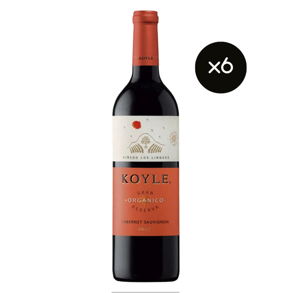 Vino Koyle Gran Reserva Orgánico Cabernet Sauvignon 750cc x6 ($6.990 c/u)