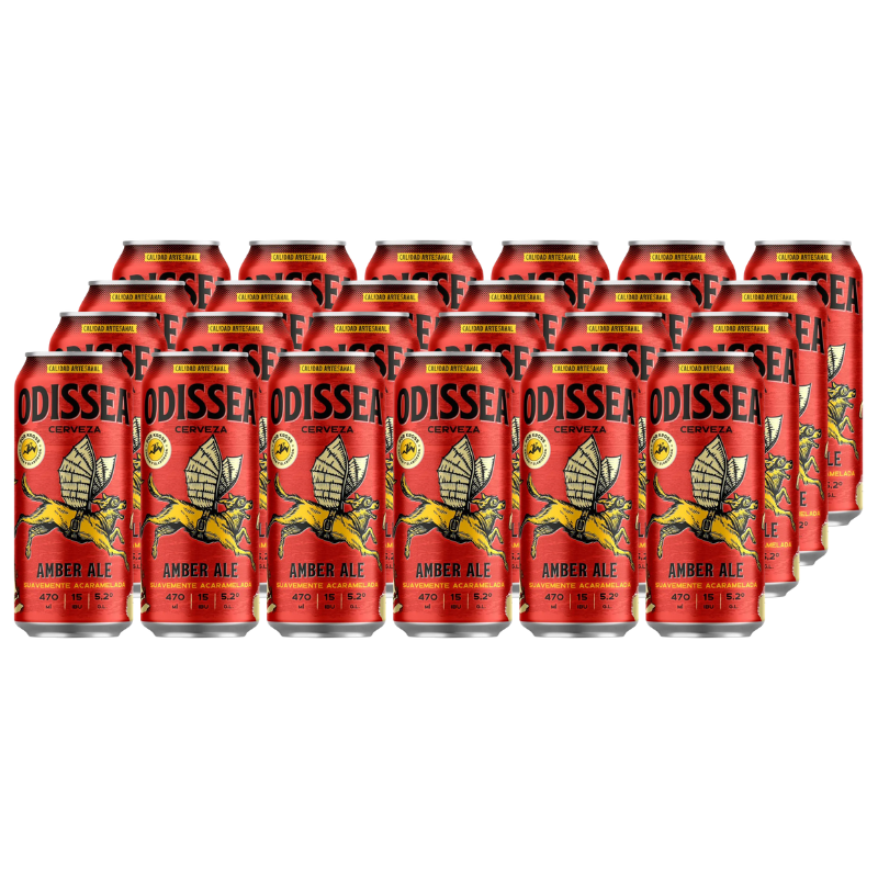 Cerveza Kross Odissea Amber Ale Lata 470cc x24