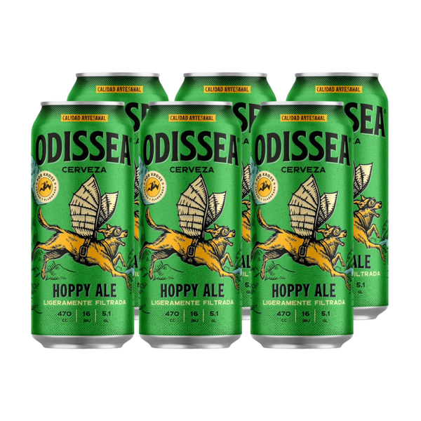 Cerveza Kross Odissea Hoppy Ale Lata 470cc x6